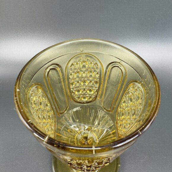 L G Wright Amber Glass Cups Goblet Set 2 Manganese 365nm Green UV Glow Cups - Picture 8 of 15